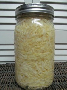 Organic sauerkraut--a great source of probiotics